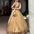 gold organza woven traditional lehenga choli