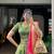 olive organza woven traditional lehenga choli