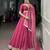 rani pink georgette embroidered traditional lehenga choli