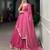 rani pink georgette embroidered traditional lehenga choli