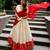 cream cotton poly woven traditional lehenga choli