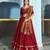maroon silk blend embroidered traditional lehenga choli