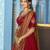 maroon silk blend embroidered traditional lehenga choli