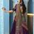 dark purple silk blend embroidered traditional lehenga choli
