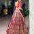 wine silk blend hand woven traditional lehenga choli