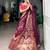 wine silk blend hand woven traditional lehenga choli