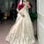 off white silk blend hand woven traditional lehenga choli