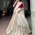 off white silk blend hand woven traditional lehenga choli