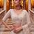 off white net embroidered traditional lehenga choli