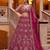 crimson net embroidered traditional lehenga choli