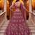 crimson net embroidered traditional lehenga choli
