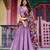 lavender silk blend embroidered traditional lehenga choli