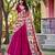 rani pink silk blend embroidered traditional lehenga choli