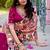 rani pink silk blend embroidered traditional lehenga choli