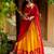yellow silk blend woven traditional lehenga choli