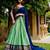 sea green silk blend woven traditional lehenga choli