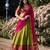 olive silk blend woven traditional lehenga choli
