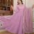 Lavender georgette readymade anarkali suit with embroidery work