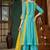 Embroidered chanderi anarkali kurta with pant & dupatta set for women