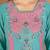 Embroidered chanderi anarkali kurta with pant & dupatta set for women