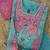 Embroidered chanderi anarkali kurta with pant & dupatta set for women
