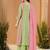 Embroidered chanderi anarkali kurta with pant & dupatta set for women