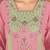 Embroidered chanderi anarkali kurta with pant & dupatta set for women