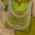 Embroidered silk kurta with pant & dupatta set for women
