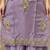 Embroidered silk kurta with pant & dupatta set for women