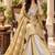 Embroidered viscose anarkali kurta with pant & dupatta set for women