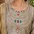 Embroidered viscose anarkali kurta with pant & dupatta set for women