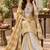 Embroidered viscose anarkali kurta with pant & dupatta set for women