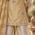 Embroidered viscose anarkali kurta with pant & dupatta set for women