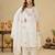 Embroidered cotton kurta with pant & dupatta set for women