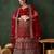 red velvet embroidered traditional lehenga-choli