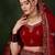 red velvet embroidered traditional lehenga-choli