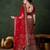 red velvet embroidered traditional lehenga-choli