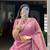 Festive Wear Pink Zari Tissue Plain Lehenga Choli Set - Full Stitched Free size
