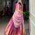 Festive Wear Pink Zari Tissue Plain Lehenga Choli Set - Full Stitched Free size