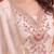 Cream silk blend embroidered churidar set
