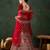 red velvet embroidered traditional lehenga-choli
