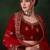 red velvet embroidered traditional lehenga-choli