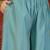 Sea-green silk blend embroidered palazzo set