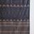 Black cotton silk embroidered churidar set