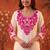 Off-white cotton embroidered churidar set
