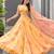 multicolor organza printed designer lehenga-choli
