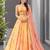 multicolor organza printed designer lehenga-choli