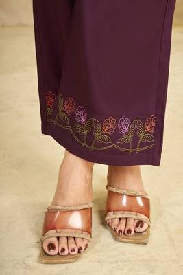 Heavy rayon kurta pant stitched 5
