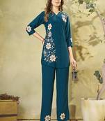 Heavy rayon kurta pant stitched