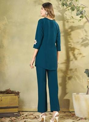 Heavy rayon kurta pant stitched 2